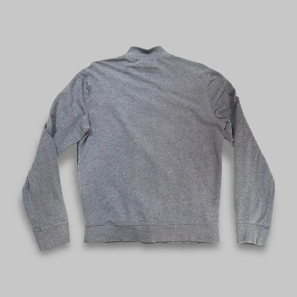 Michael Kors Hybrid Bomber Jacket Gray Knit Sleeves Men’s Medium